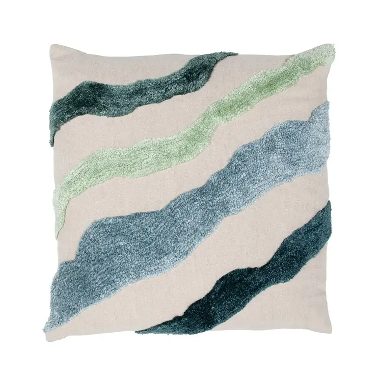 EQ Inertia Blue Multi Pillow, 22" x 22"