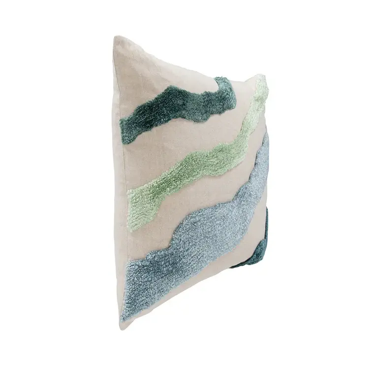 EQ Inertia Blue Multi Pillow, 22" x 22"