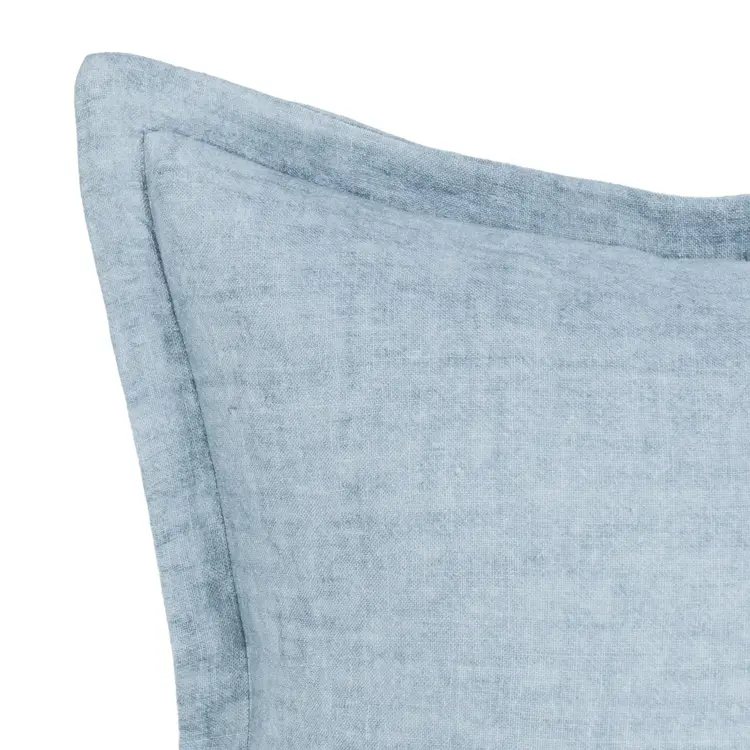 SLD Solstice Chambray Blue Pillow, 22" x 22"