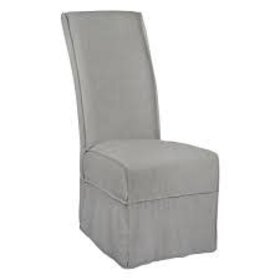 Long Parson Chair Slip Cover- Gray