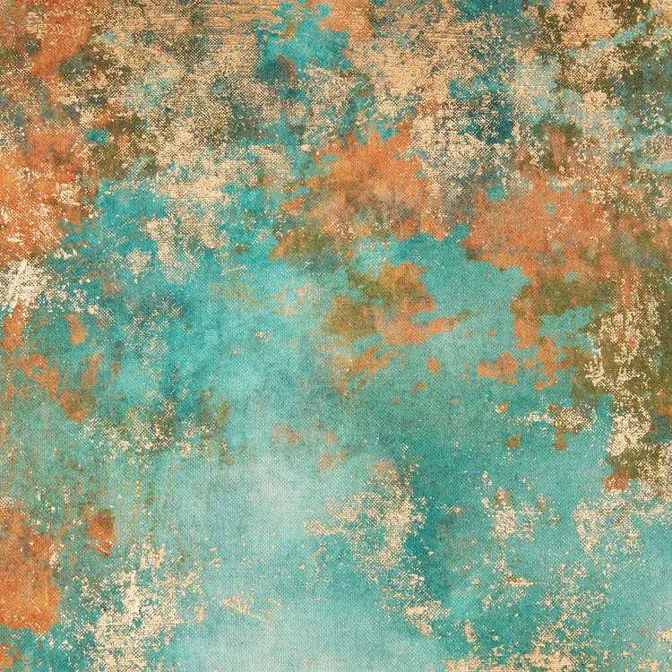 RO Onara Turquoise Copper Pillow, 22" x 22"