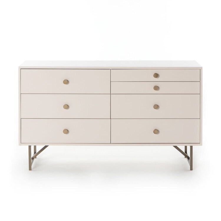 Four Hands Van 7 Drawer Dresser- Matte Alabaster