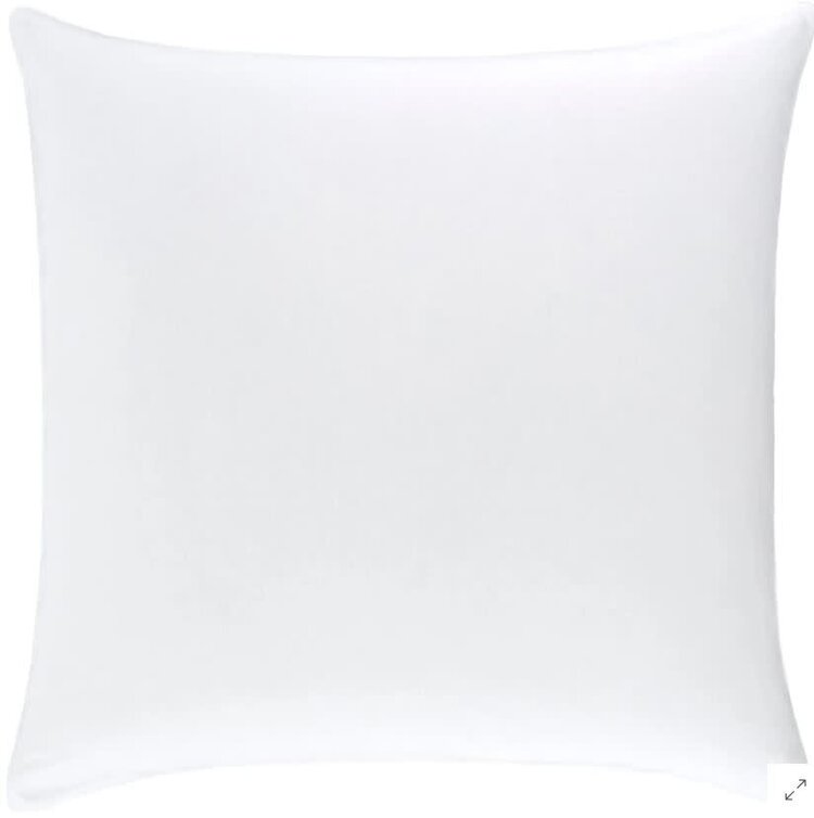 Lush Linen Sham, White Euro
