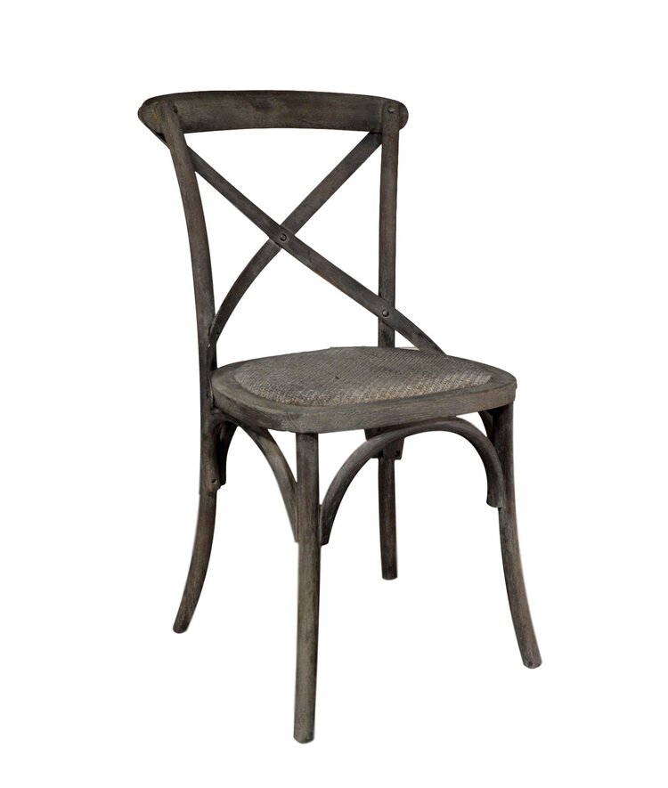 Atelier Home Bistro Side Chair, Black Burnt Oak