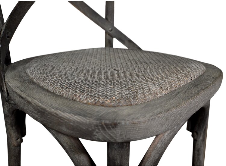 Atelier Home Bistro Side Chair, Black Burnt Oak