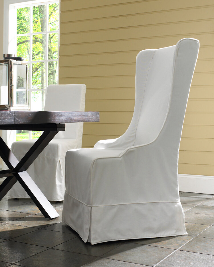 Padmas Atlantic Beach Wing Dining Chair- Sandblast White