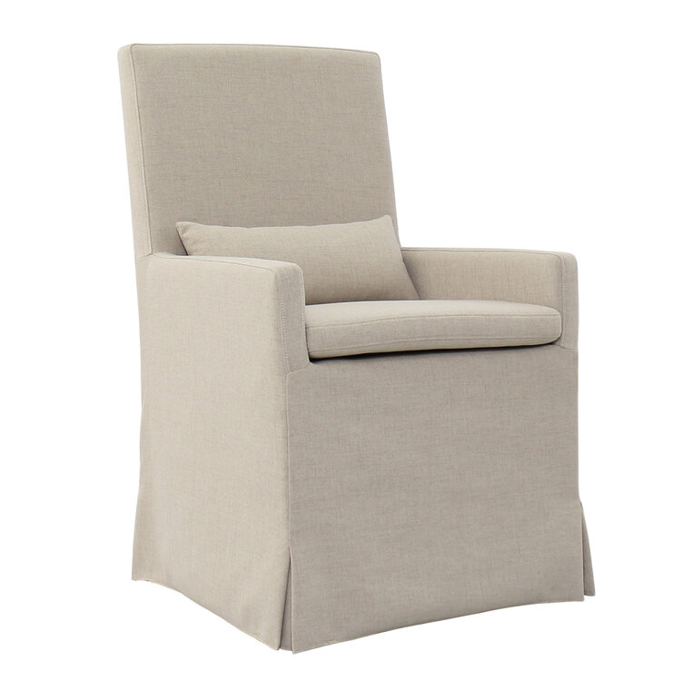 Padmas Sandspur Beach Arm Dining Chair w/ Casters