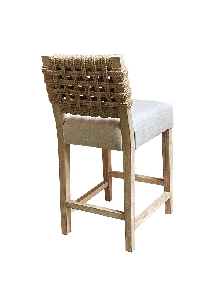Southern Sky Maya Counter Stool- New White Wash
