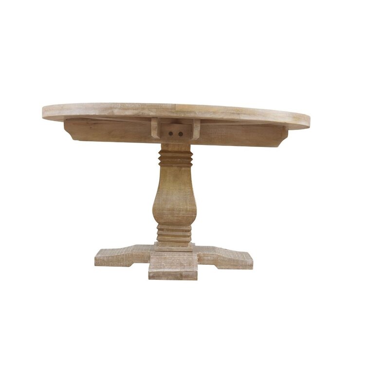 Southern Sky 53" Auburn Round Dining Table- White Wash