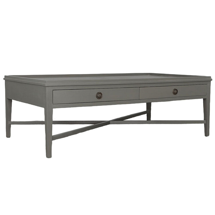 Atelier Home Lenox Coffee Table Dark Gray, Rectangular