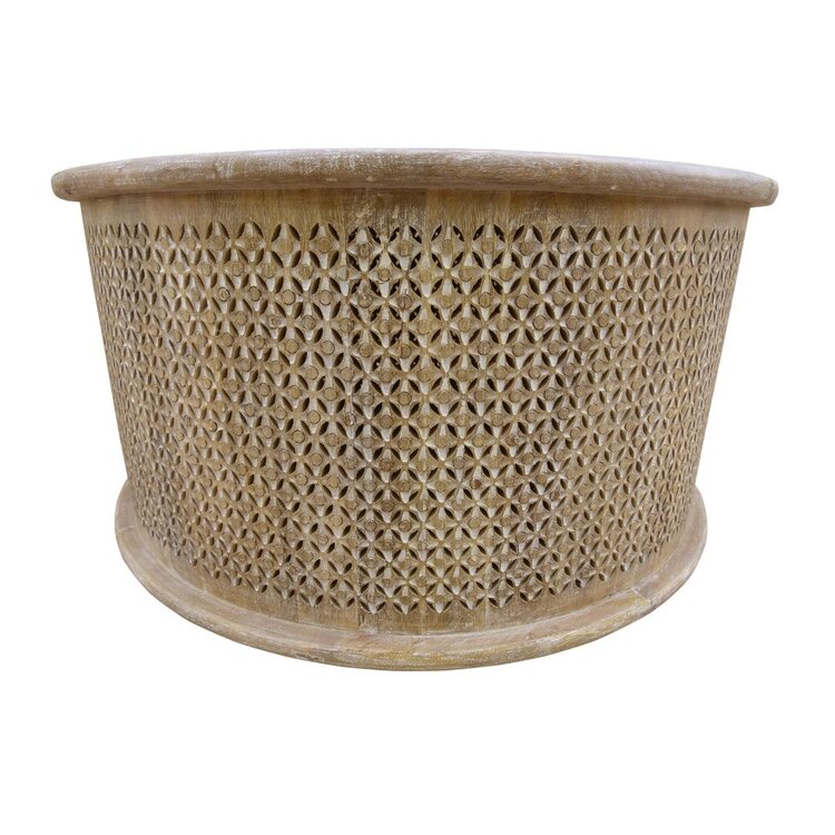 Carver Large Coffee Table- New White Wash