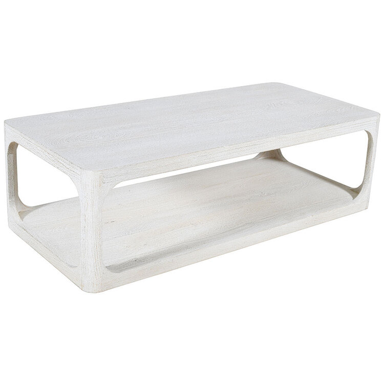 Beyond Borders Jude Coffee Table White Wash Sand Blasted