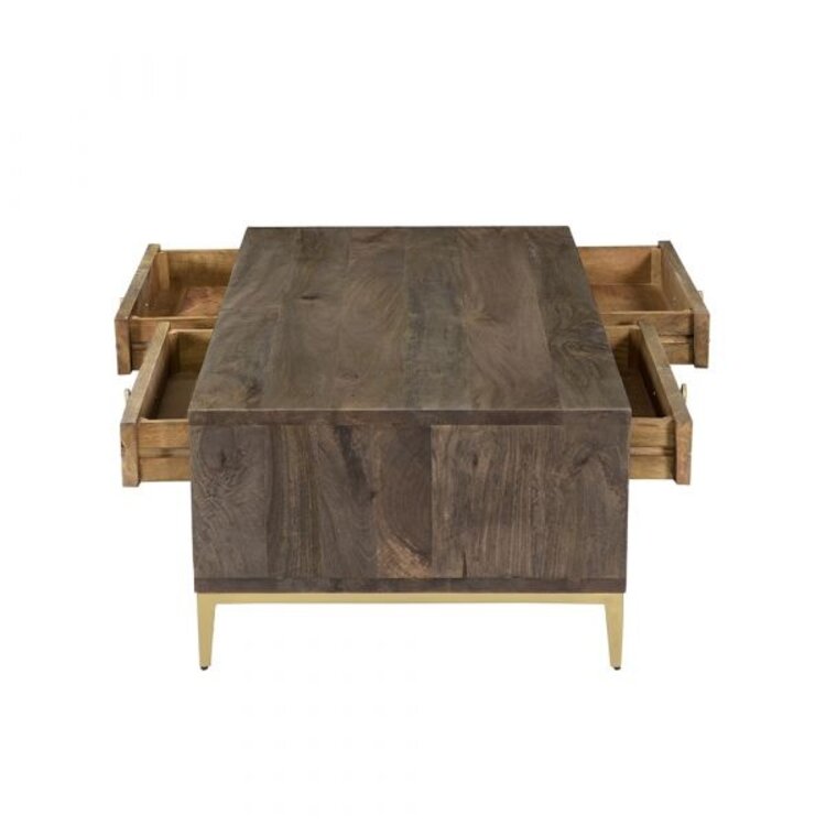 Beyond Borders Courtney Coffee Table Gray Wash
