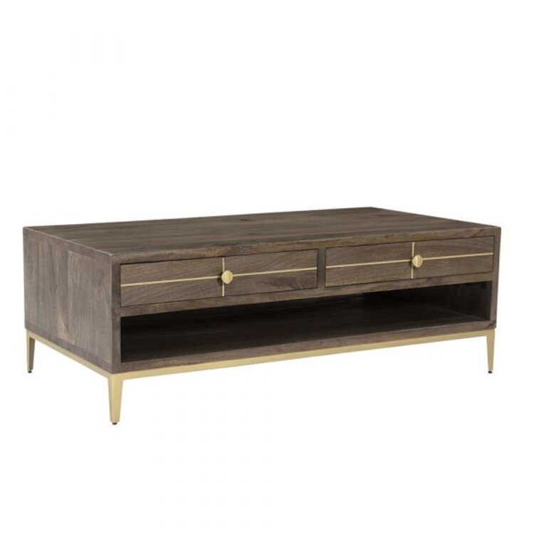 Beyond Borders Courtney Coffee Table Gray Wash