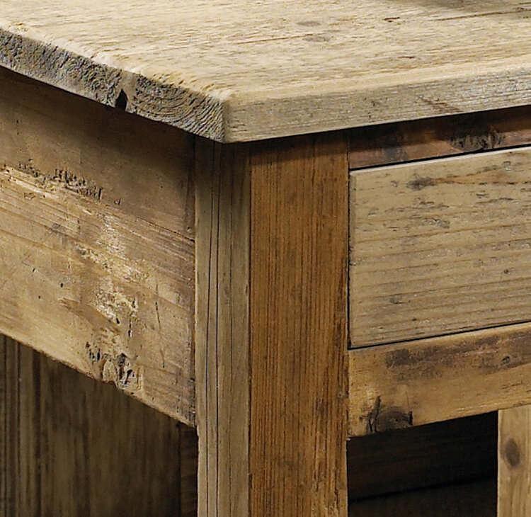 Padmas Salvaged Wood End Table