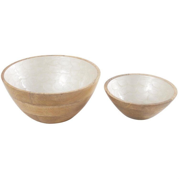 Cream Mango Handmade Decorative Bowl-