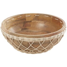 Brown Mango Wood Handmade Decorative Bowl