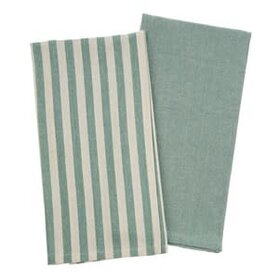 Lucia Aqua Tea Towels- set of 2