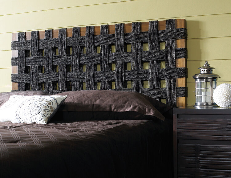 Padmas Seagrass Open Weave, King Headboard
