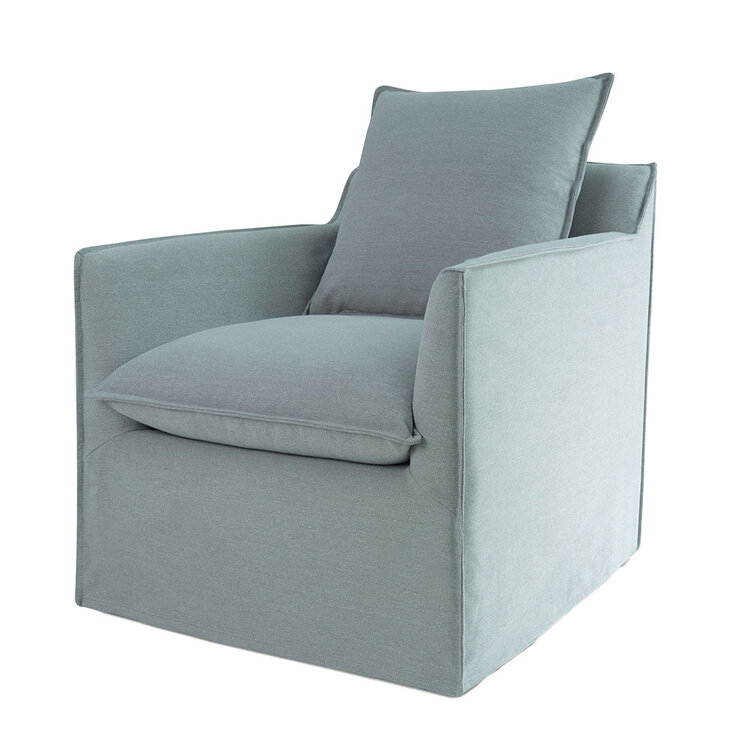 Atelier Home Sawyer Swivel Chair- Mon Cheri Seamist