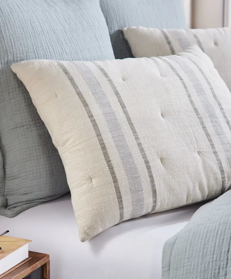 Collins King Sham- Limestone