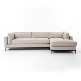 Four Hands Grammercy 2-Piece Right Chaise Sectional- Bennett Moon