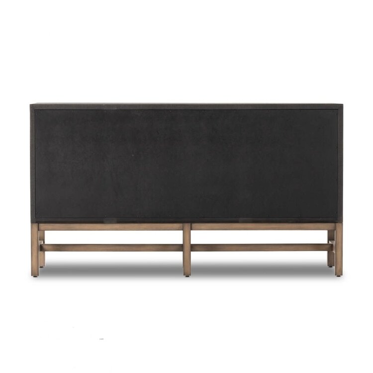 Four Hands Fiona 6 Drawer Dresser- Black Raffia