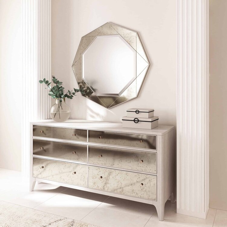 Mezzanine-Mirrored Dresser