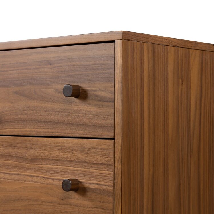 Four Hands Arturo 6 Drawer Dresser- Natural Walnut Veneer