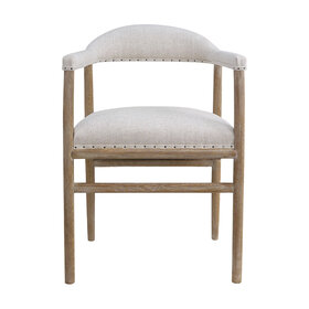 Atelier Home Burnett Arm Chair- Natural Ecru