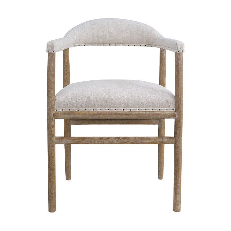 Atelier Home Burnett Arm Chair- Natural Ecru