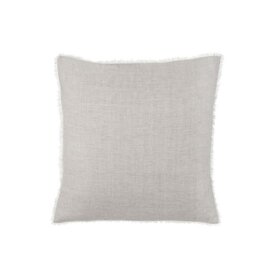 Lina Linen Pillow, 24'' x 24'' Grey Stripe