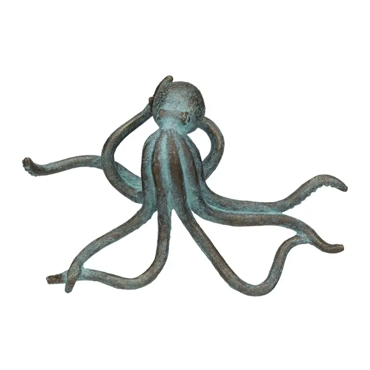 Resin Octopus- Verdigris Finish