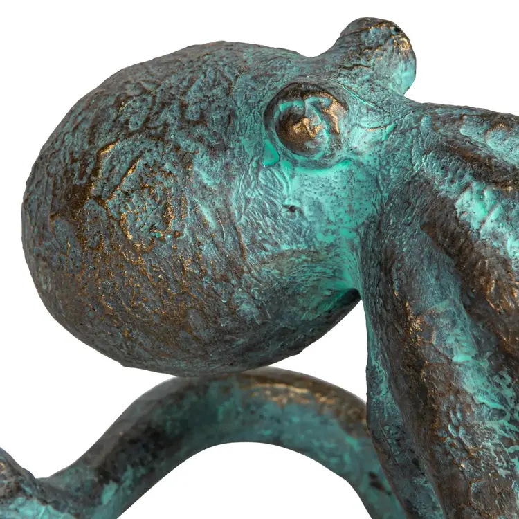 Resin Octopus- Verdigris Finish