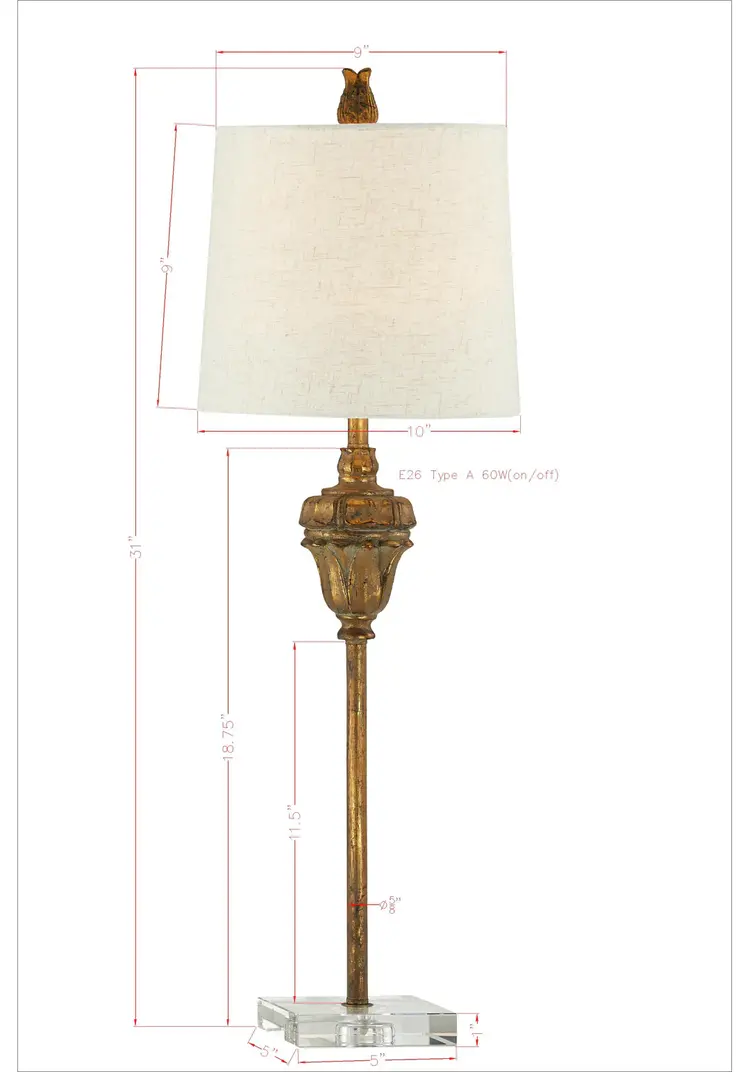 Stephanie Buffet Lamp