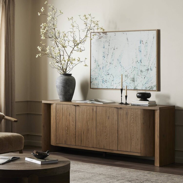 Four Hands Cristopher Sideboard- Rubbed Light Oak Veneer