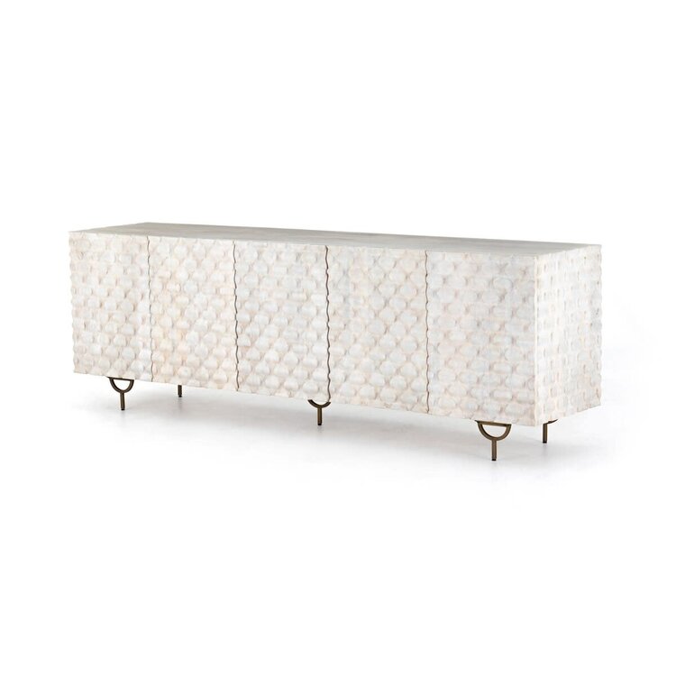 Four Hands Rio Media Console- Antique Brass