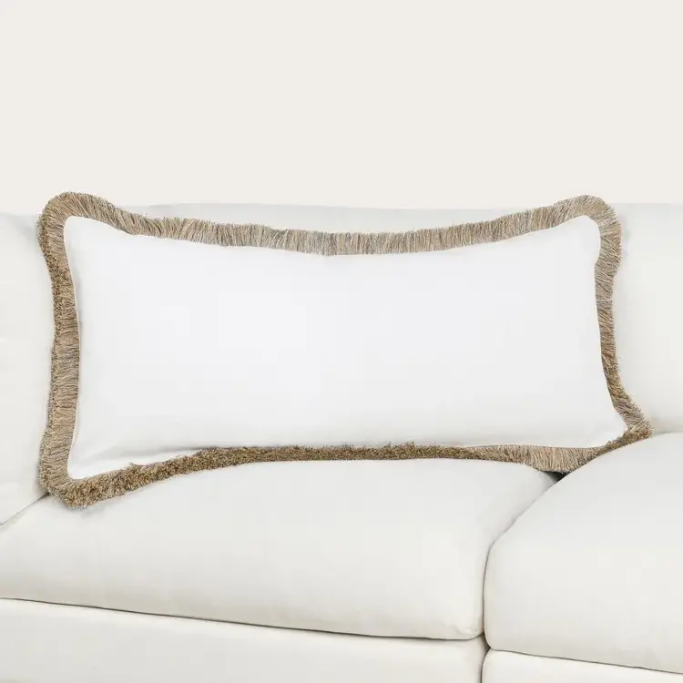RO Cara Ivory/Natural Pillow, 16" x 36"