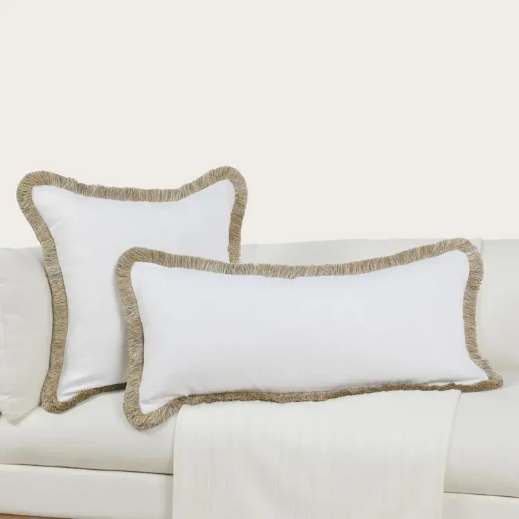 RO Cara Ivory/Natural Pillow, 16" x 36"