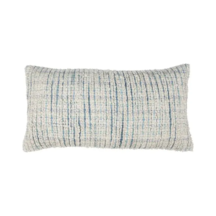 EQ Trona Blue/Ivory Pillow, 14" x 26"