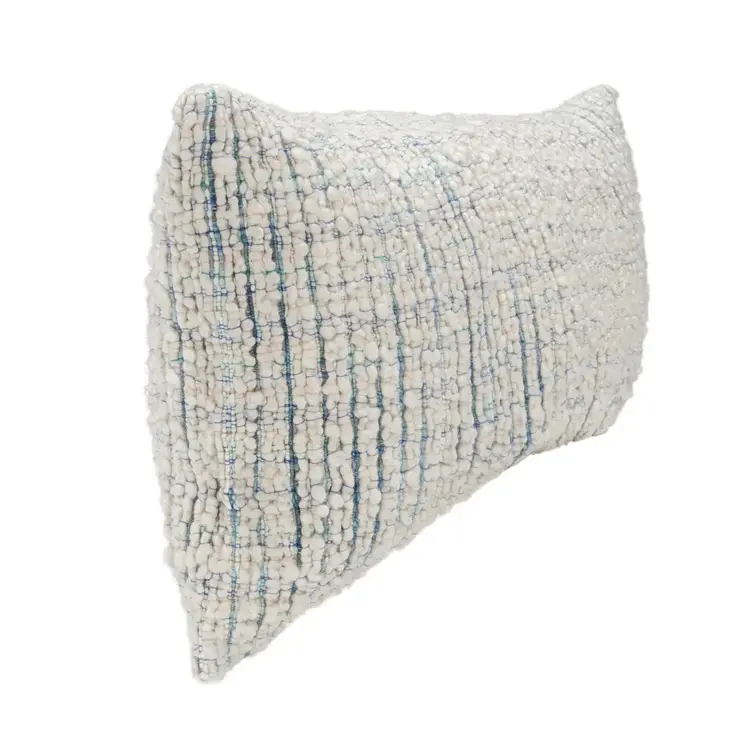 EQ Trona Blue/Ivory Pillow, 14" x 26"