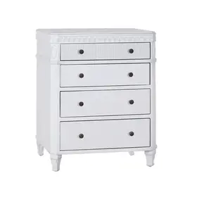 Beyond Borders Valerie Nightstand- White Sands
