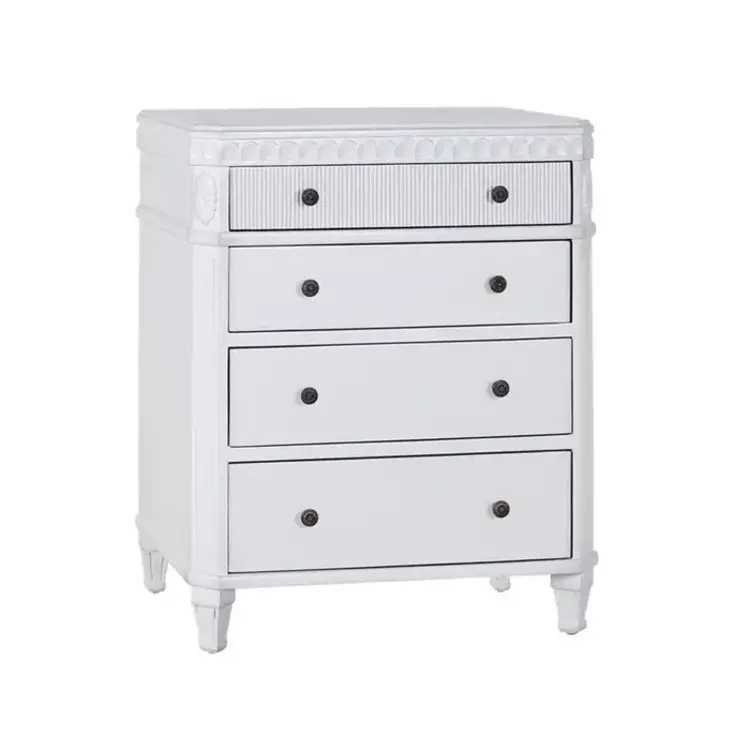 Beyond Borders Valerie Nightstand- White Sands