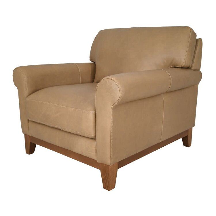 Atelier Home Marco Lounge Chair- Verona Khaky/Walnut