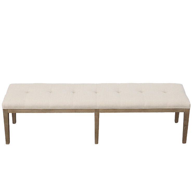 Atelier Home Kirby Bench- Natural Ecru
