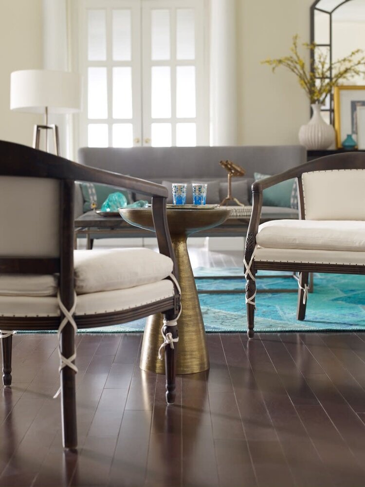 Four Hands Marlow Mod Pedestal Table- Ash Glass