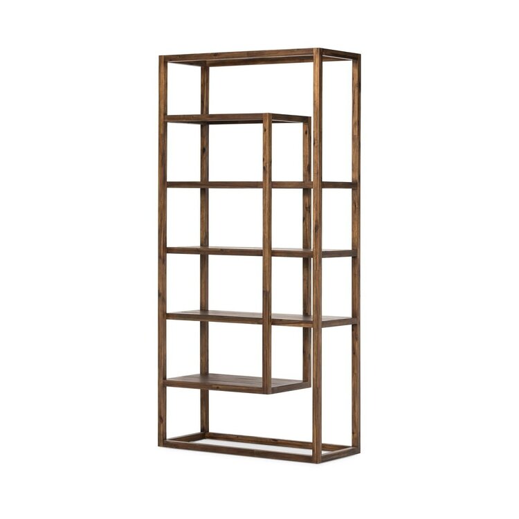 Four Hands Waylon Bookshelf- Harvest Brown