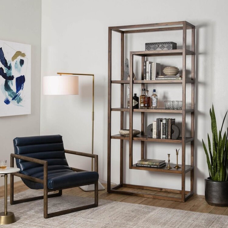 Four Hands Waylon Bookshelf- Harvest Brown