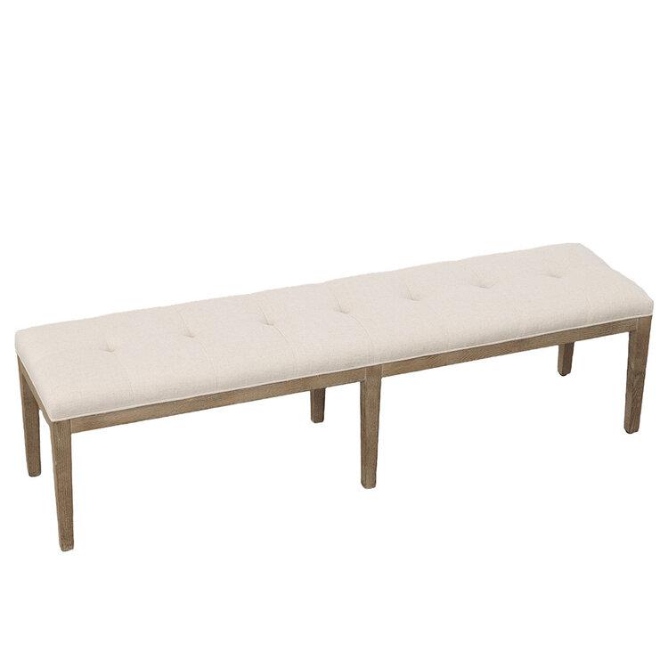 Atelier Home Kirby Bench- Natural Ecru