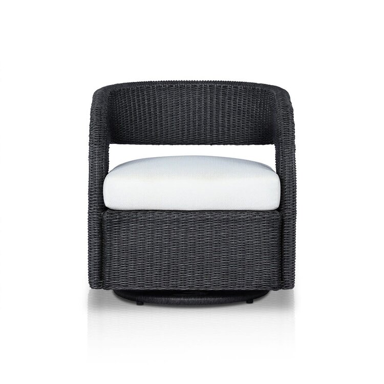 Four Hands Hawkins Outdoor Swivel Chair- Vintage Coal